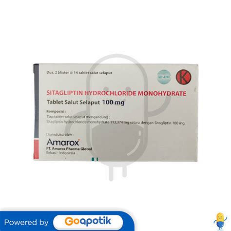sitagliptine amarox 100 mg